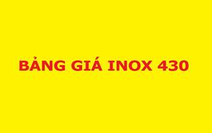 Bảng giá inox 430 mới nhất quý 1 năm 2019| Inoxsaigon.vn